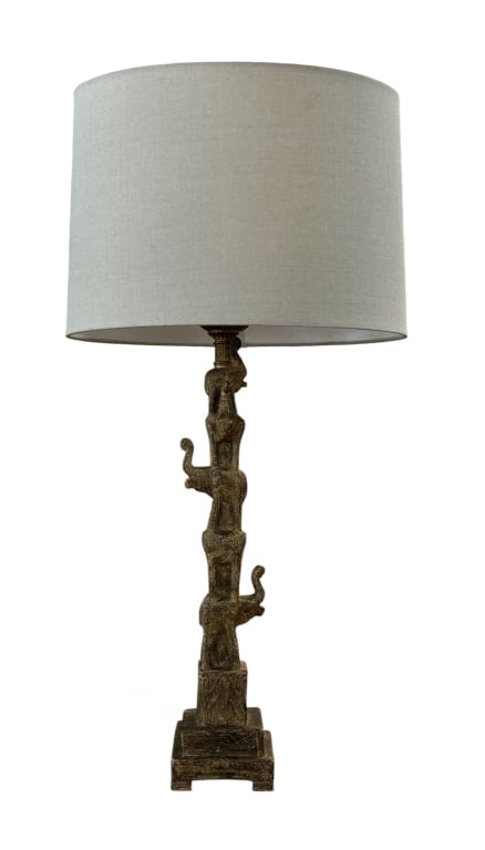 Stacked Elephant Table Lamp - 4