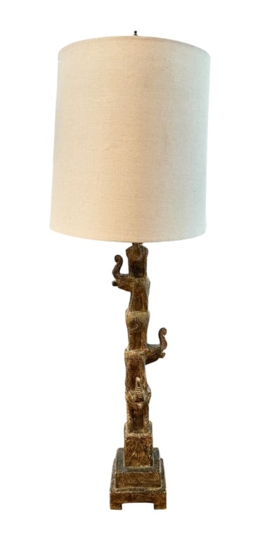Stacked Elephant Table Lamp - 5