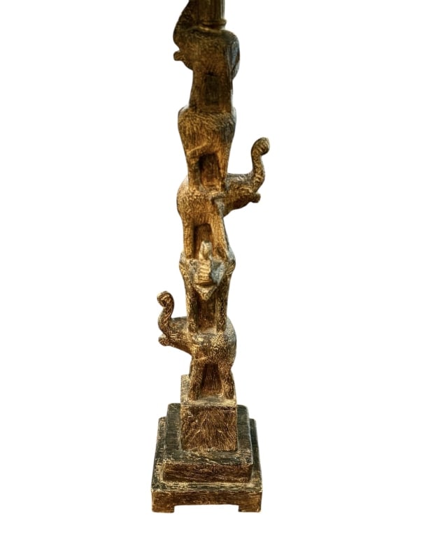 Stacked Elephant Table Lamp - 7