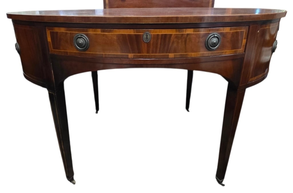 Vintage Georgian Revival Style Oval Server Desk (1 of 12)