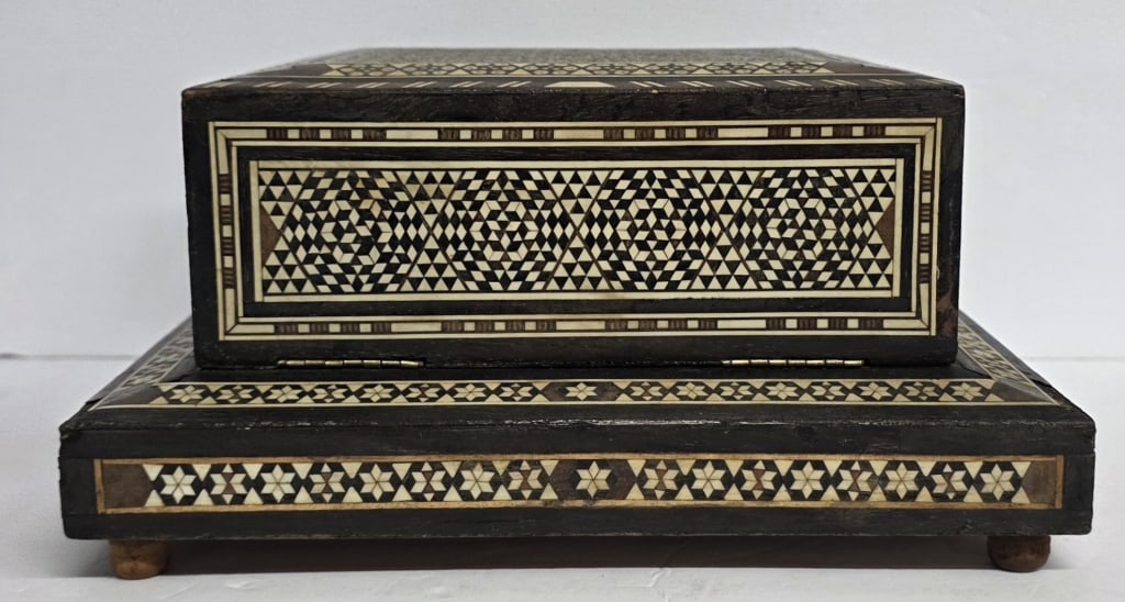 Vintage Middle Easter Micro Mosaic Cigarette Box - 6