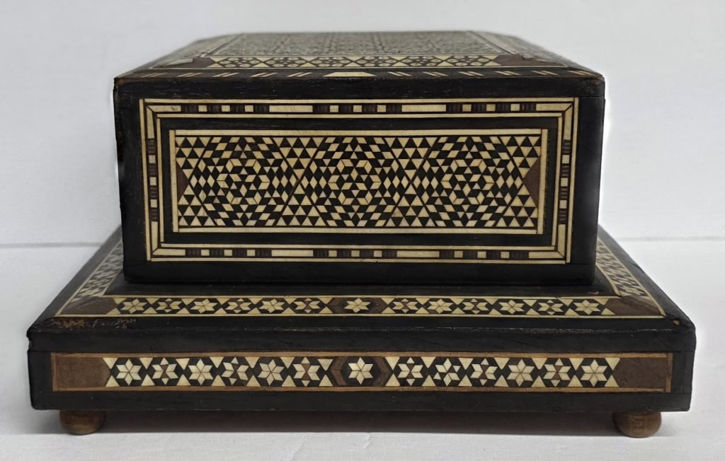Vintage Middle Easter Micro Mosaic Cigarette Box - 7