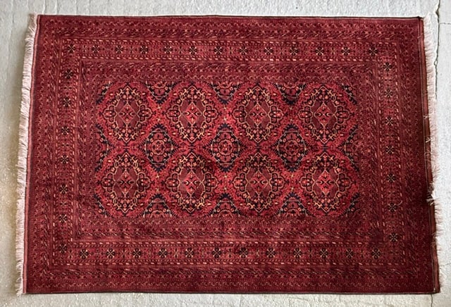 Hand Knotted Afghan Khal Mohammadi Wool Rug (1 of 7)