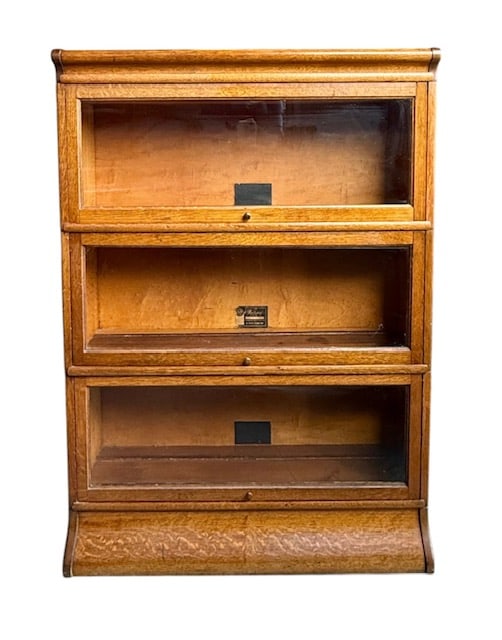 Antique Viking Three Stack Barrister Bookcase - 2