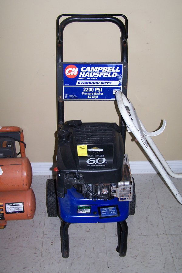6 Hp Campbell Hausfeld 2200 Psi Pressure Washer