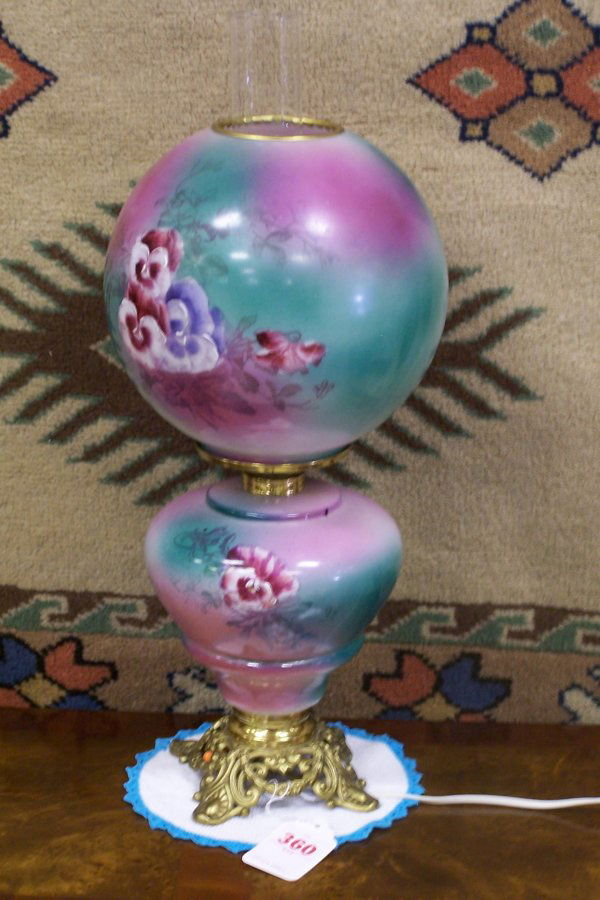 HAND PAINTED GONE WITH THE WIND LAMP: HAND PAINTED GONE WITH THE WIND LAMP