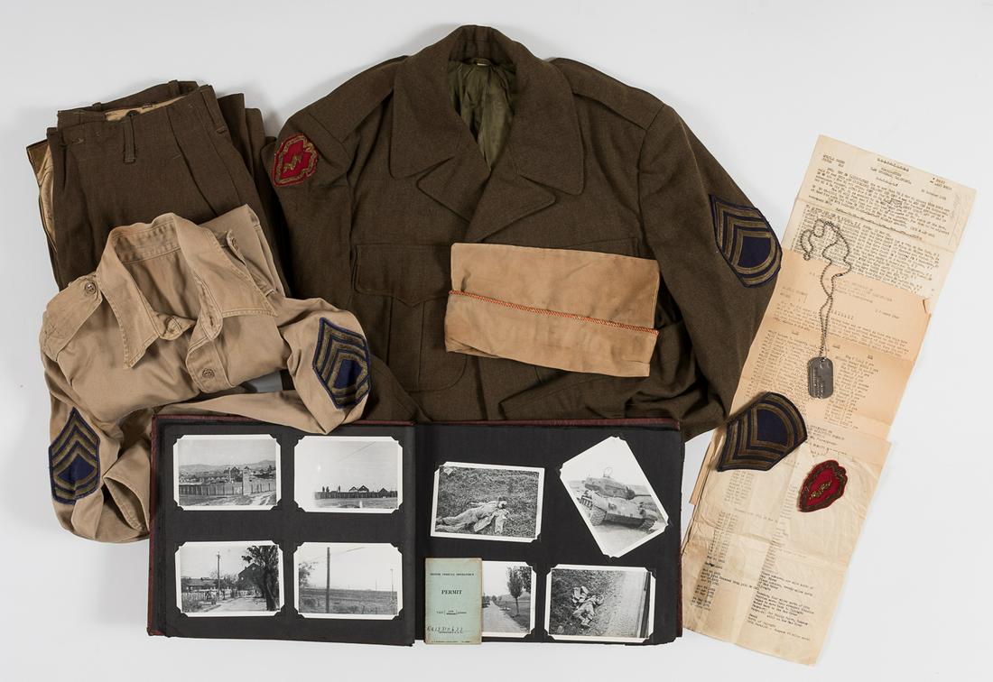 KOREAN WAR NAMED US SOLDIER GROUPING 25TH INFANTRY DIV: KOREAN WAR NAMED US SOLDIER GROUPING 25TH INFANTRY DIV Excellent grouping of US ARMY SFC William H. Morse from Pennsylvania. According to the included documents, Morse enlisted in 1949, and was with t