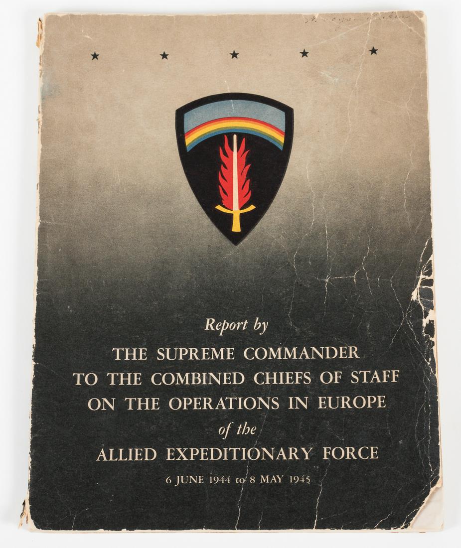 SHAEF REPORT OPERATIONS IN EUROPE: SHAEF 'Report by the Supreme Commander to the Combined Chiefs of Staff on the Operations in Europe of the Allied Expeditionary Force', 6 June 1944 to 8 May 1945. Washington, DC: Government Printing Of