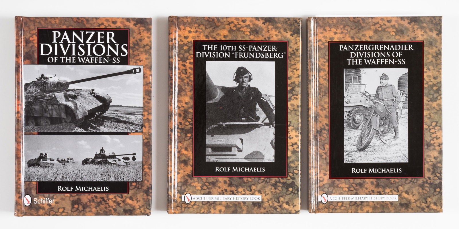 PANZER DIVISIONS OF THE WAFFEN-SS (3): PANZER DIVISIONS OF THE WAFFEN-SS (3) Lot of three books about the Panzer Divisions of the Waffen-SS: 1) THE PANZER DIVISIONS OF THE WAFFEN-SS, Schiffer Publishing, 2014. 2) PANZERGRENADIER DIVISIONS 