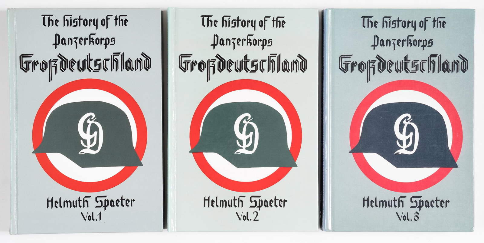 PANZER KORPS GROSSDEUTSCHLAND VOL 1-3 (3): PANZER KORPS GROSSDEUTSCHLAND VOL 1-3 (3) Lot of three books about the history of the Panzerkorps Grossdeutschland during WWII: 1) THE HISTORY OF THE PANZERKORPS GROSSDEUTSCHLAND, VOL. 1, Helmuth Spae
