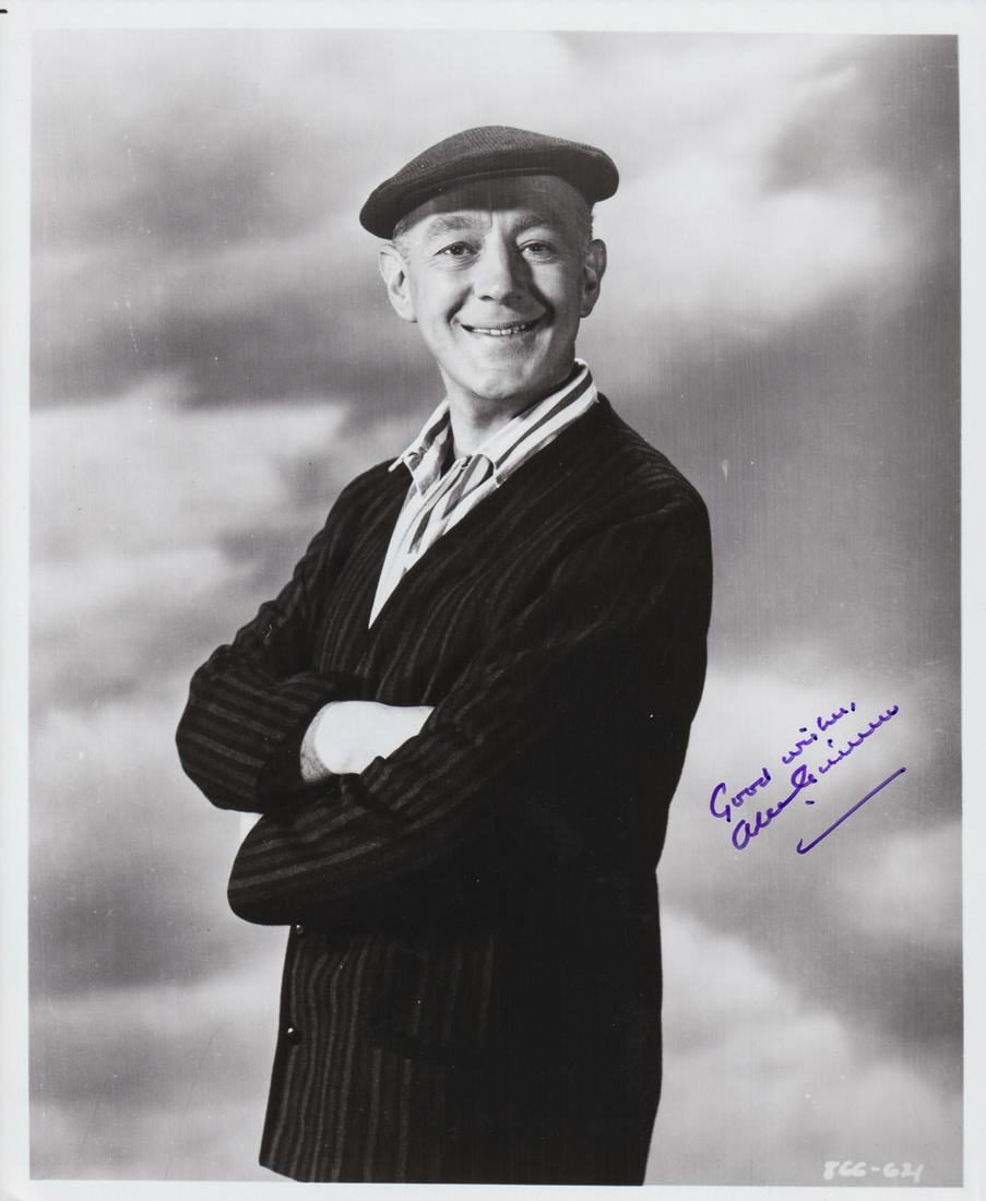 ALEC GUINNESS: (1914-2000) English actor who played Obi-Wan Kenobi in the original Star Wars trilogy. Besides his portrayal of Obi-Wan Kenobi, Guinness won acclaim for many roles on live theater, television, and fil