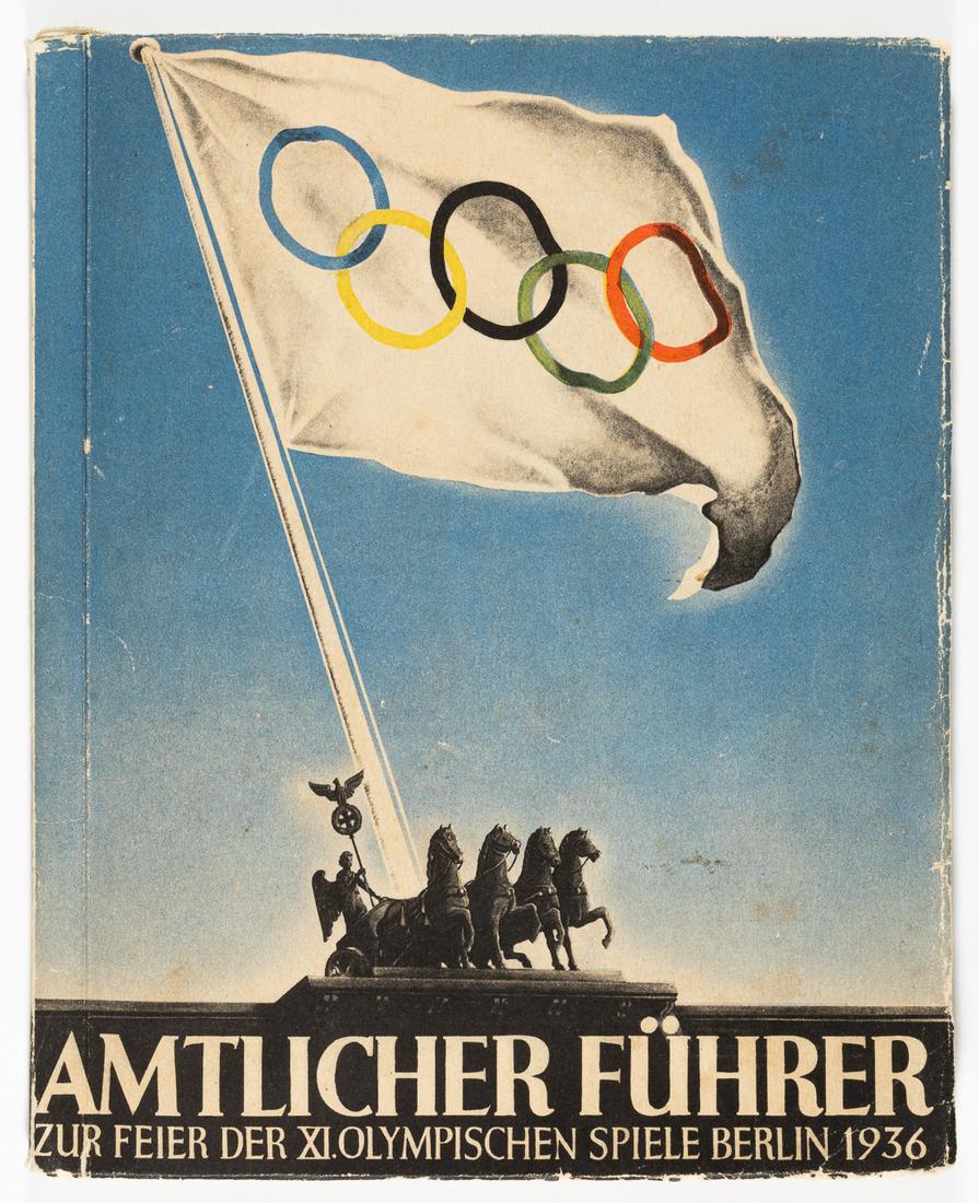 1936 BERLIN OLYMPIC GAMES OFFICIAL GUIDE: 1936 BERLIN OLYMPIC GAMES OFFICIAL GUIDE Official guide for the celebration of the XI. Olympic Games Berlin 1936 (Amtlicher Fuehrer zur Feier der XI. Olympischen Spiele Berlin 1936) with the rare Olym