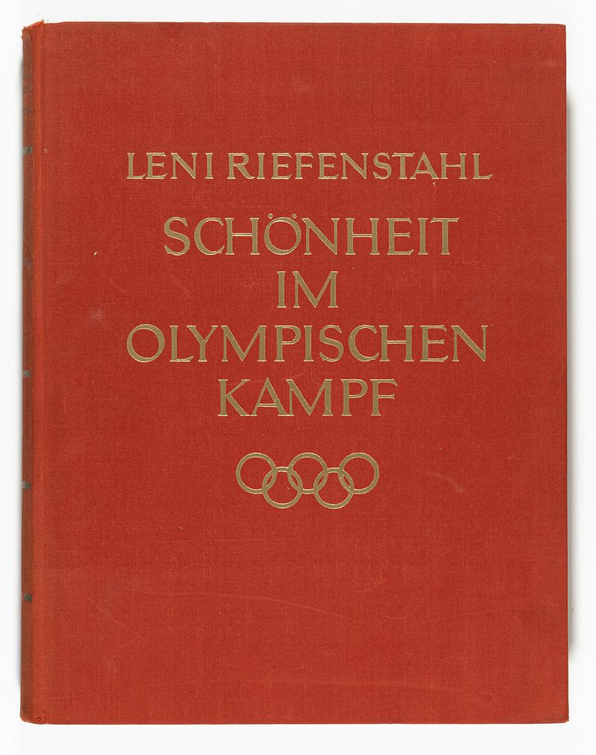 BEAUTY IN OLYMPIC BATTLE BY LENI RIEFENSTAHL: BEAUTY IN OLYMPIC BATTLE BY LENI RIEFENSTAHL Leni Riefenstahl's classic monument to the Olympic athlete of 1936 Olympic Game 'Schoenheit Im Olympischen Kampf' ('Beauty in the Olympic Games'), Berlin: 