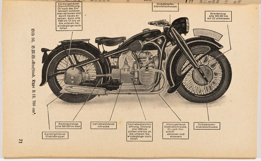 WEHRMACHT DRIVING MANUAL BOOK: Wehrmacht vehicle and technical manual from the publisher 'Offene Worte,' Berlin, 9th edition, 1940, 175 pages, 97 pictures and drawings and color tables. Written for drivers of the Wehrmacht, teachin