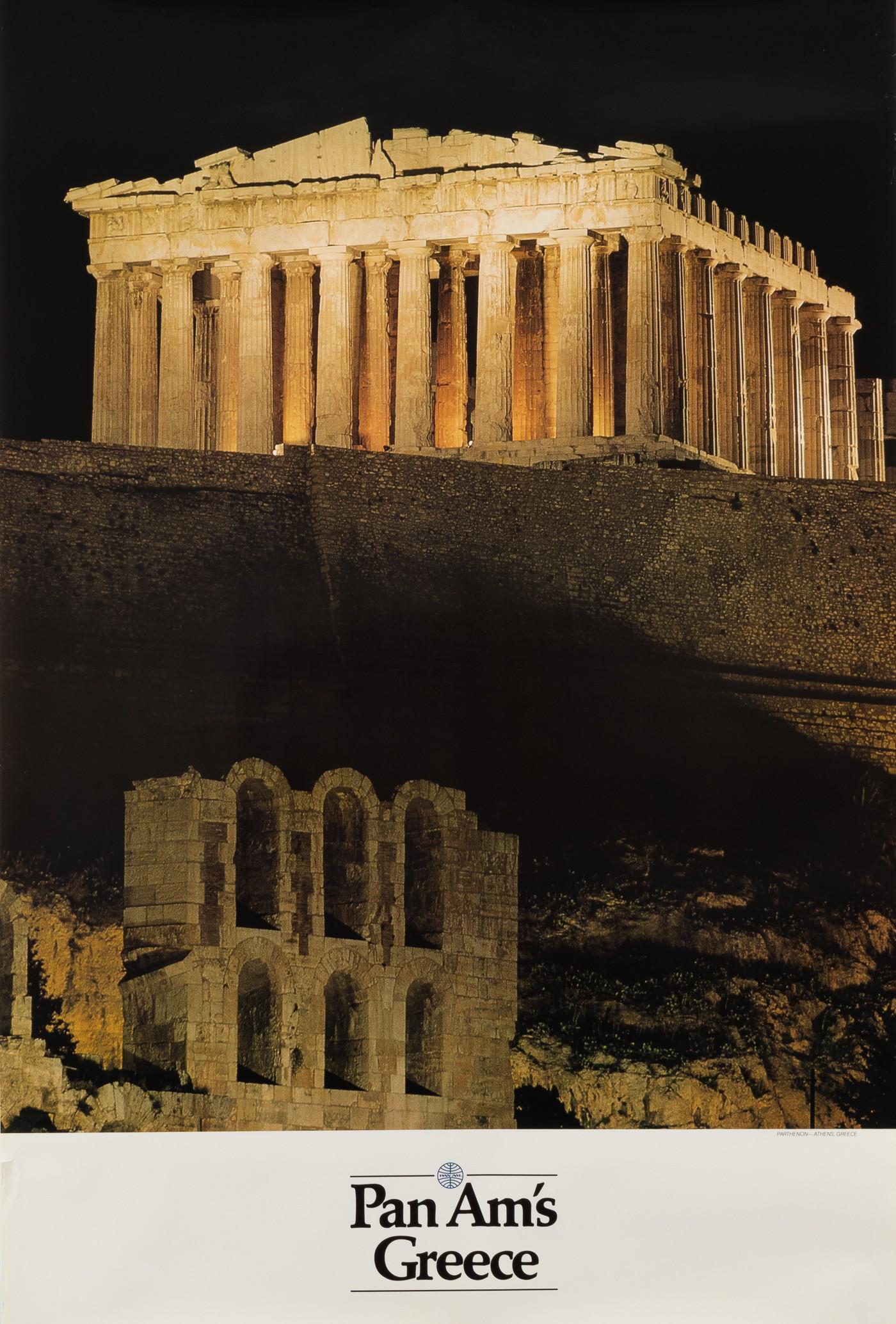 PAN AM GREECE TRAVEL POSTER (1 of 1)