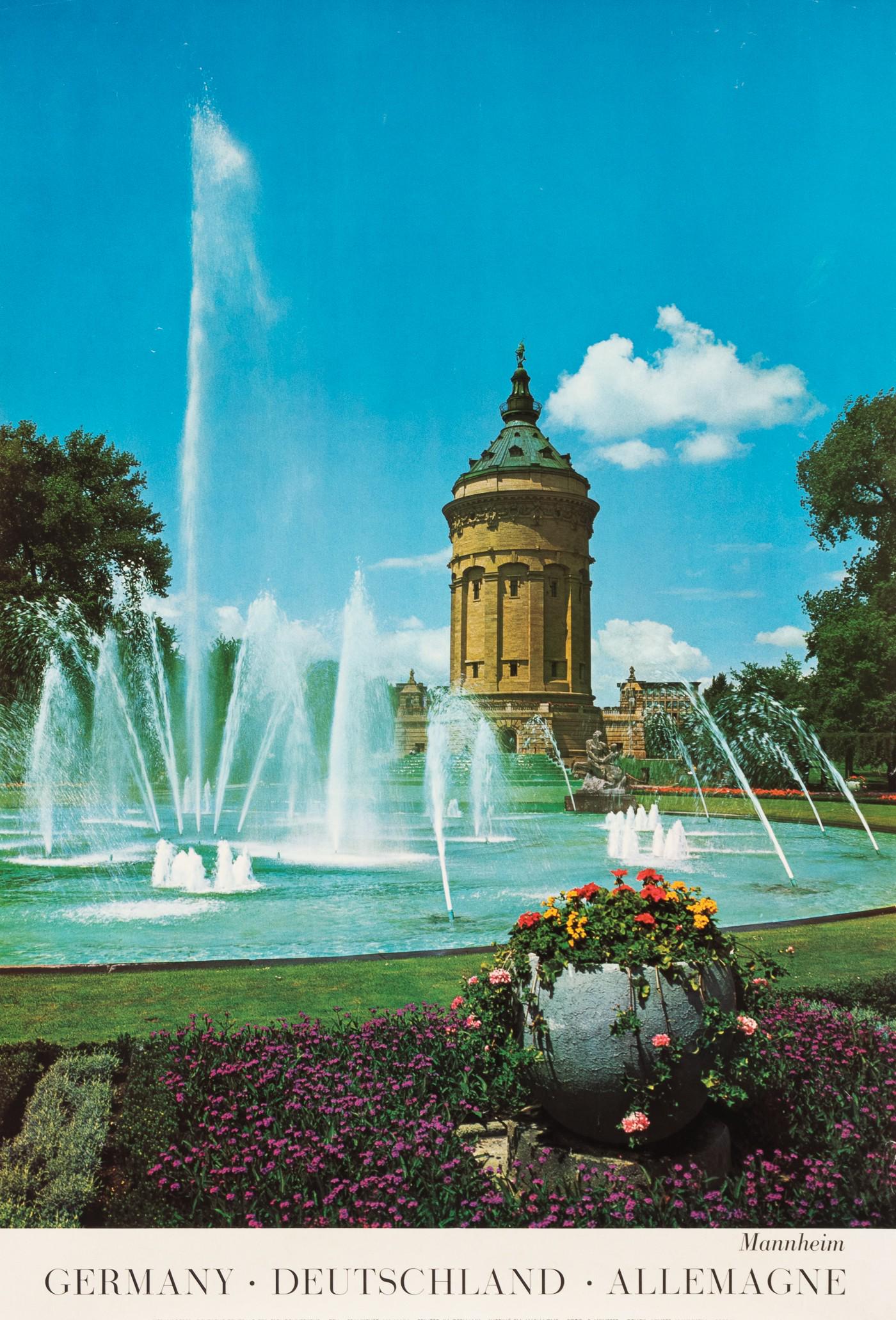 GERMANY MANNHEIM TRAVEL POSTER (1 of 1)