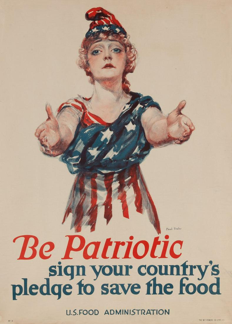 BE PATRIOTIC SIGN YOUR PLEDGE WWI POSTER PAUL STAHR (1 of 1)