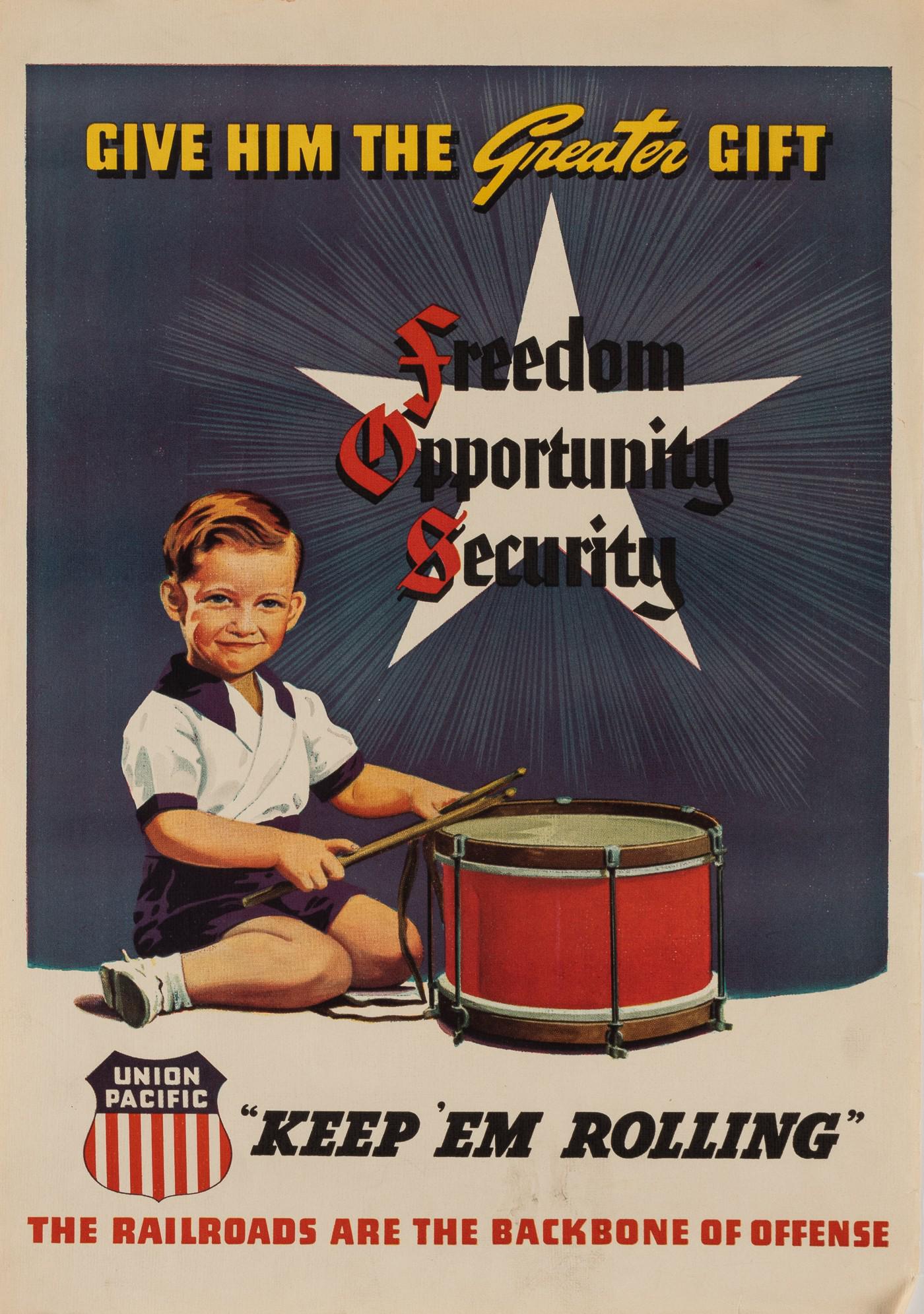 UNION PACIFIC RAILROAD POSTER (1 of 1)