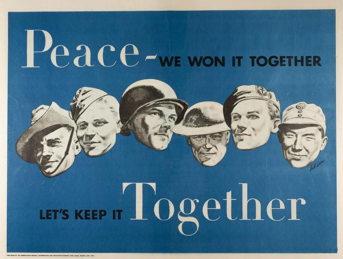 PEACE WE WON IT TOGETHER NEWSMAP POSTER (1 of 2)