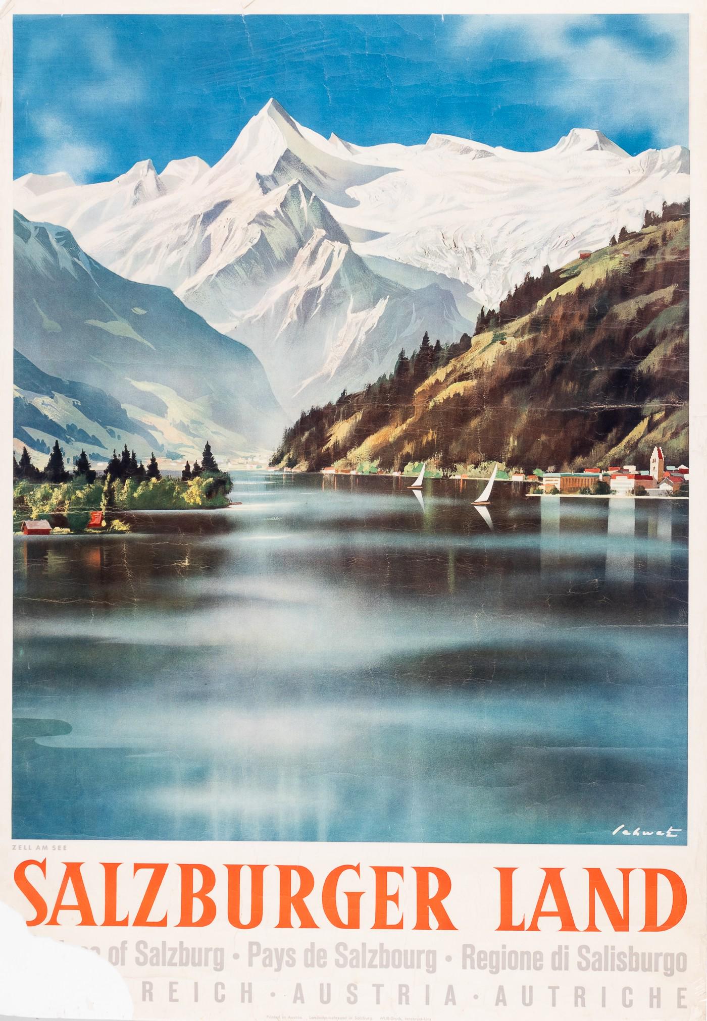 SALZBURGER LAND AUSTRIA TRAVEL POSTER (1 of 2)