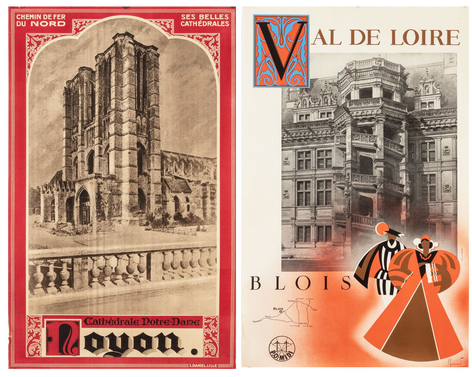 TWO FRENCH TRAVEL POSTERS (2) (1 of 3)