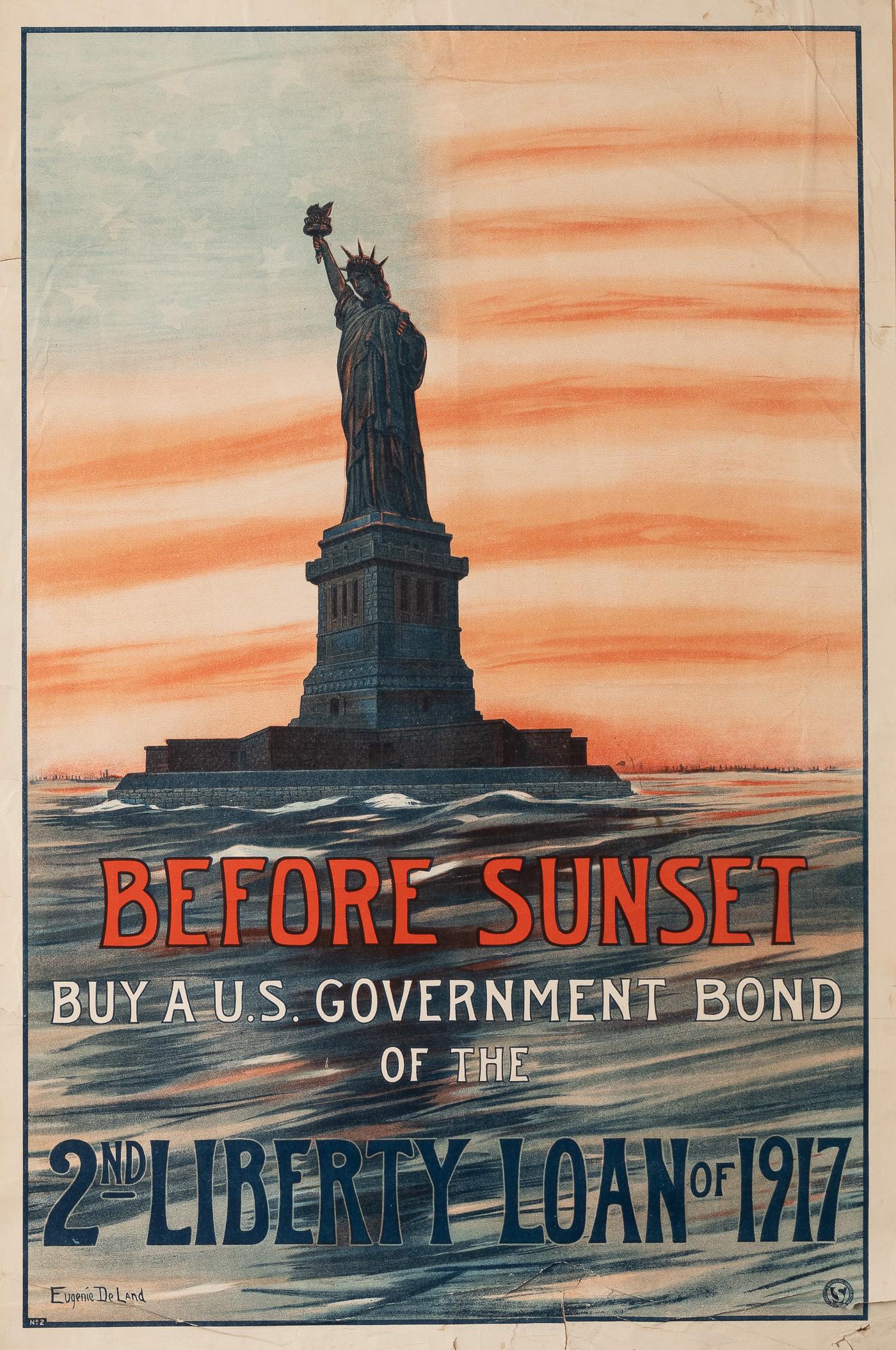 WWI BEFORE SUNSET BUY A US GOV'T BOND POSTER (1 of 1)
