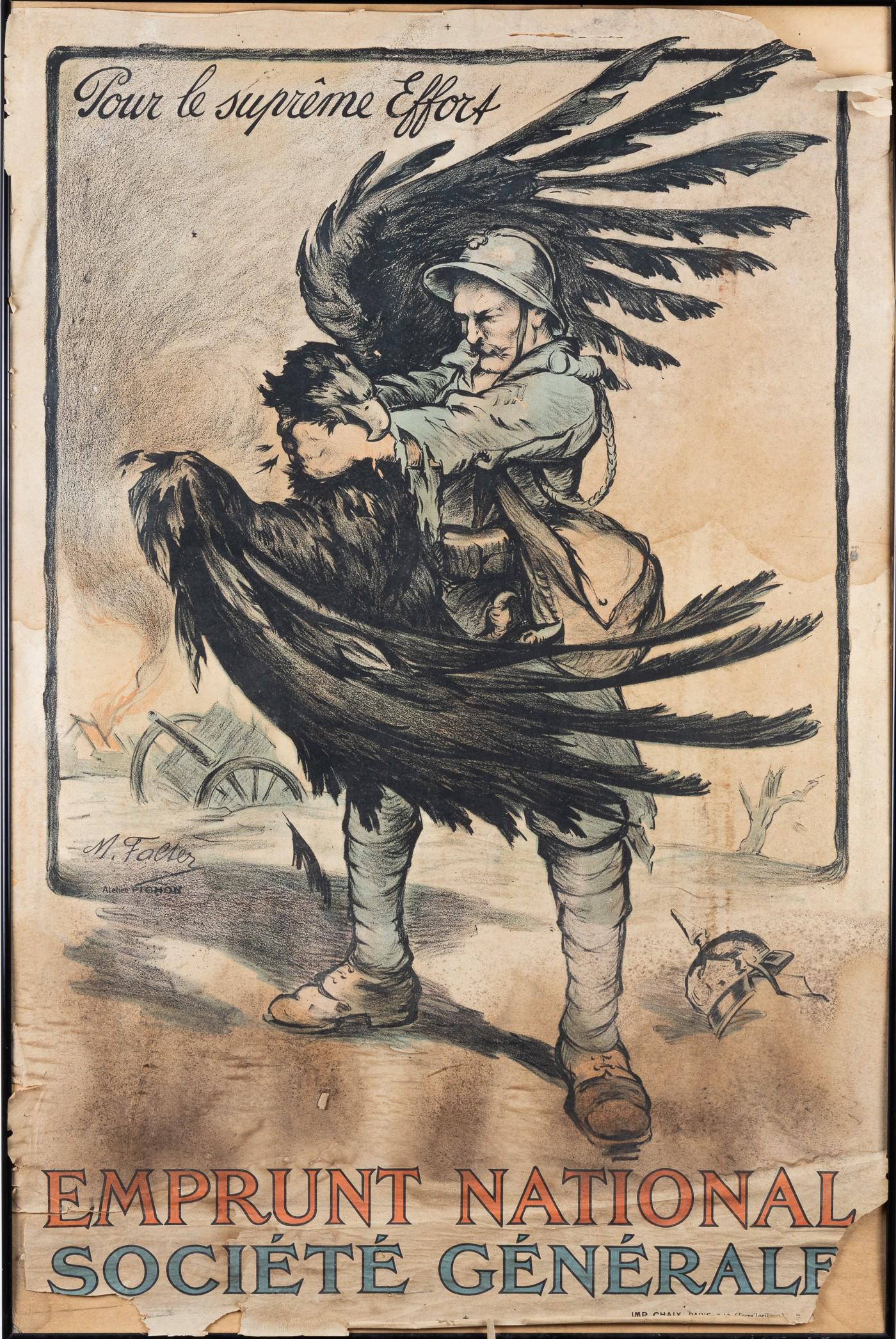 WWI FRENCH WAR LOAN POSTER (1 of 1)