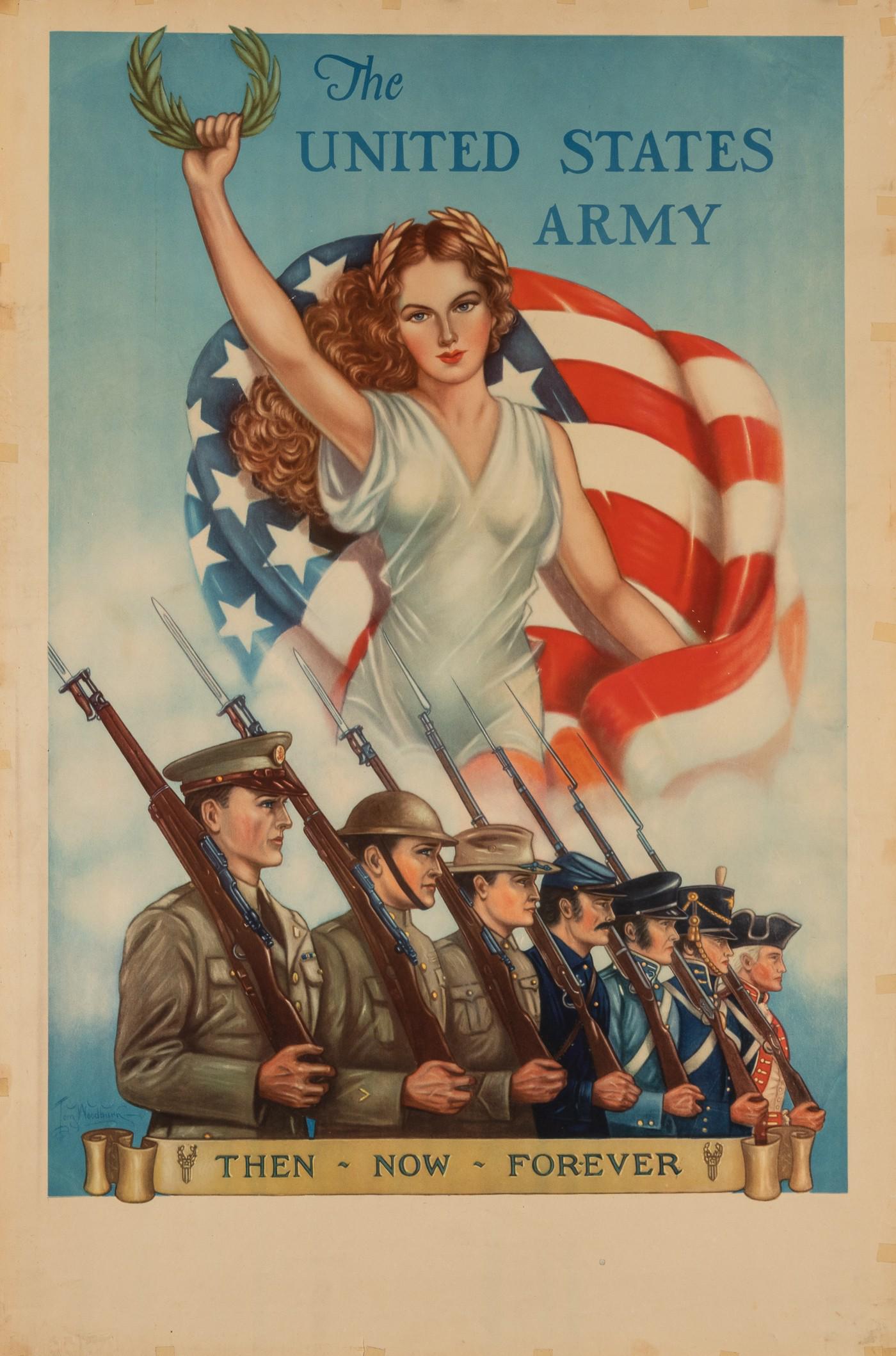 TOM WOODBURN WWII US ARMY RECRUITING POSTER (1 of 1)