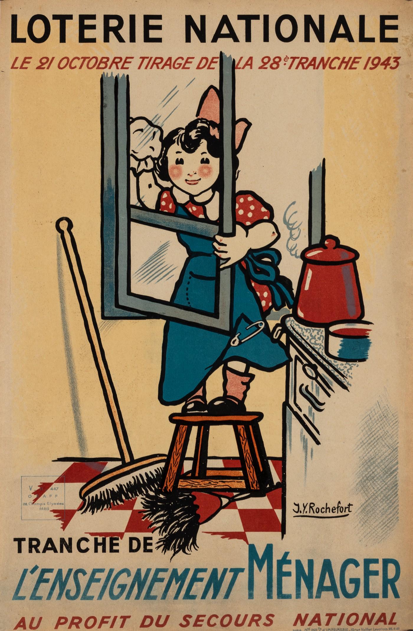 FIVE POSTERS FRENCH LOTERIE NATIONALE (5) (1 of 5)