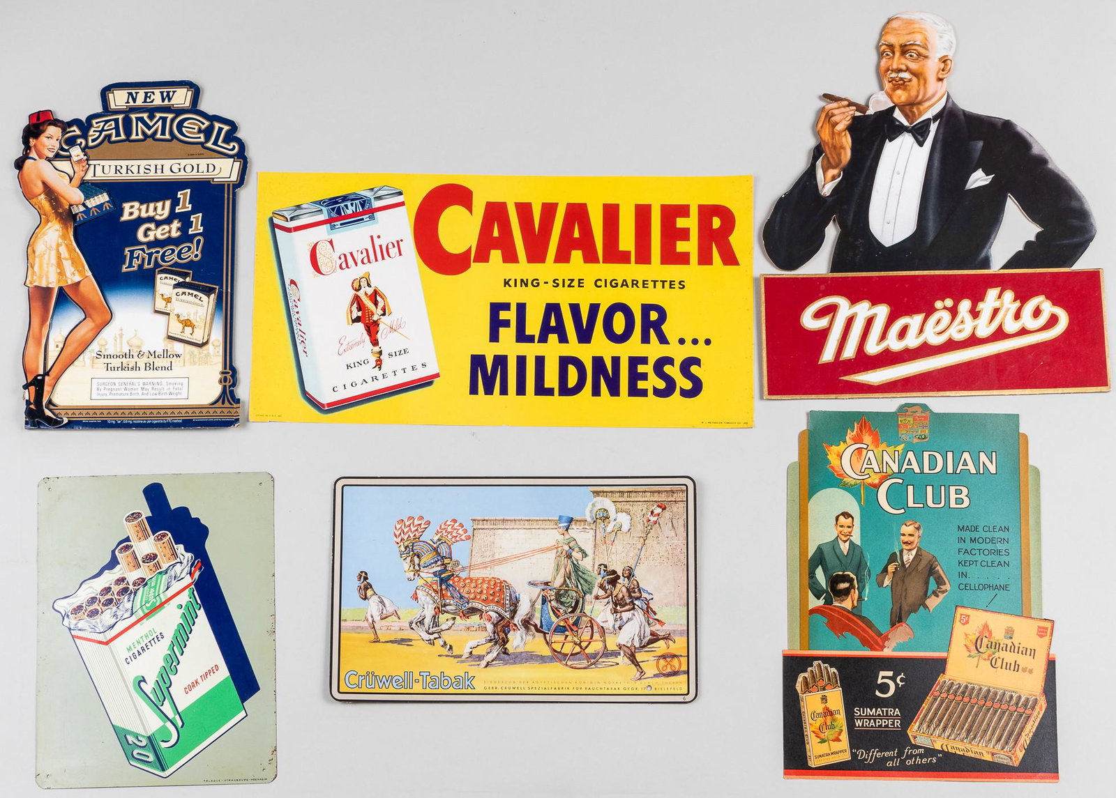 SEVEN TOBACCO ADVERTISEMENTS (7) (1 of 8)