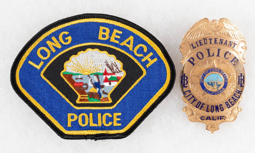California Long Beach Police Badges