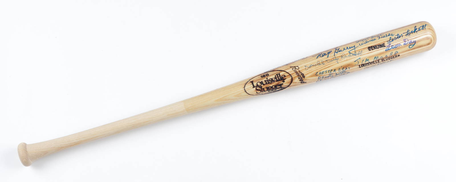 28 Negro League Signatures Baseball Bat Auction