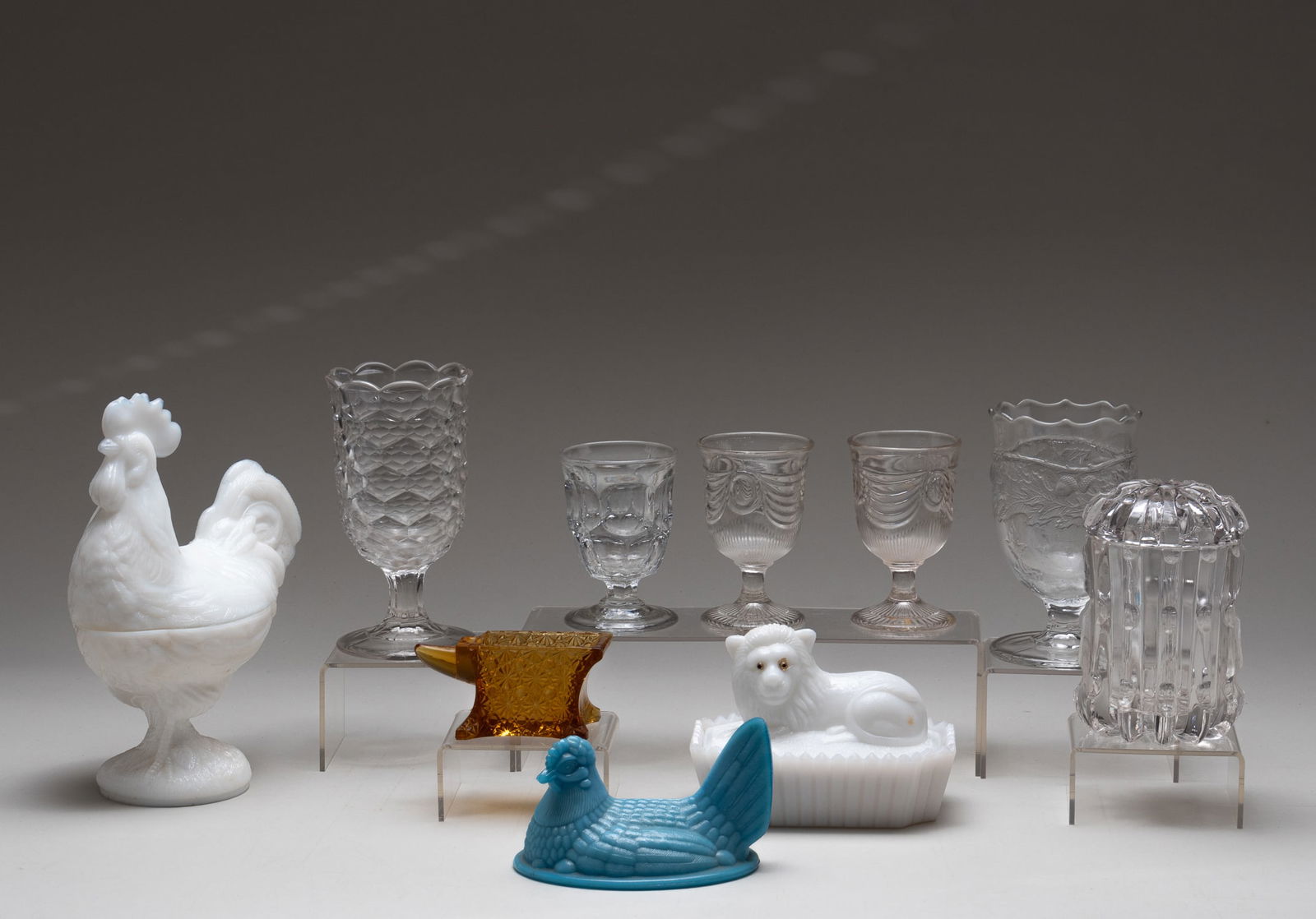 10 EAPG BOWLS AND TABLE PIECES (1 of 1)