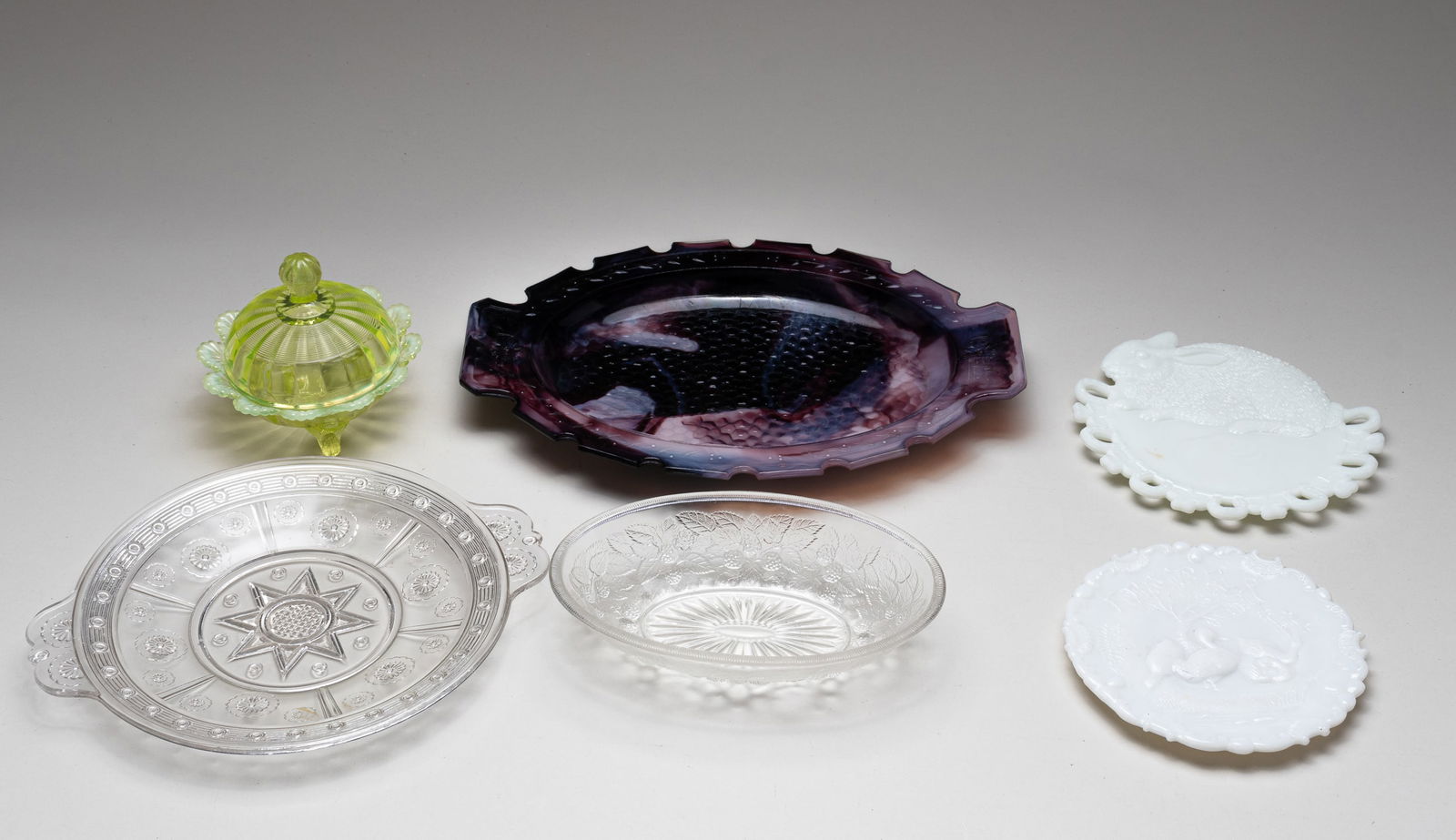 6 EAPG BOWLS AND PLATES (1 of 7)