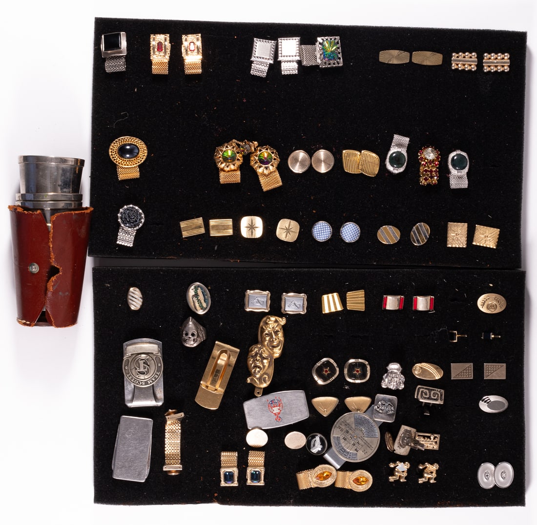 32 PIECES CUFF LINKS & MONEY CLIPS (1 of 3)