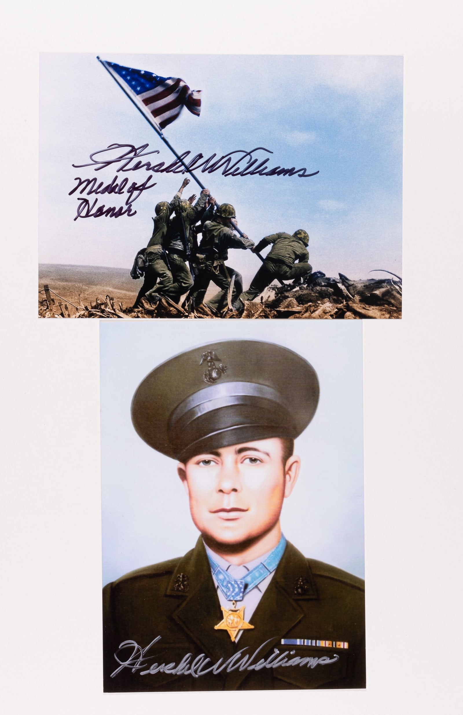 HERSHEL WILLIAMS MEDAL OF HONOR: (1923-2022) United States Marine Corps Reserve warrant officer who received the United States Medal of Honor during the Battle of Iwo Jima in World War II. At the time of his death, Williams was the l