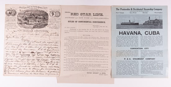 EARLY AMERICAN TRAVEL BROADSIDES (3)