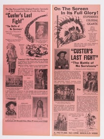 2 CUSTER'S LAST FIGHT MOVIE POSTERS