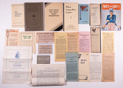 24 PROHIBITION CARDS AND BOOKLETS