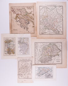 7 EARLY 19TH CENTURY EUROPEAN MAPS