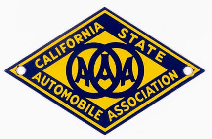 CALIFORNIA STATE AUTOMOBILE PLAQUE