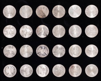 1972 MUNICH OLYMPIC SILVER COIN COLLECTION