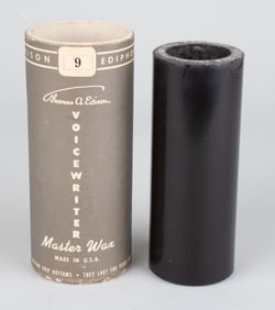 EDISON VOICE WRITER MASTER WAX CYLINDER