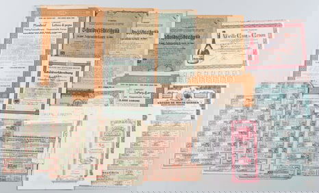 29 FOREIGN STOCK CERTIFICATES AND BONDS