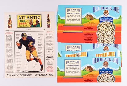 13 BLACK AMERICANA ADS AND LABELS