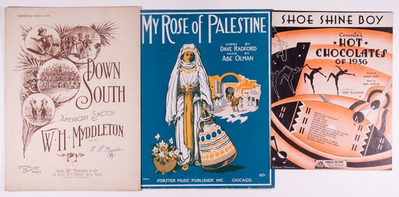 BLACK AMERICANA SHEET MUSIC (3)