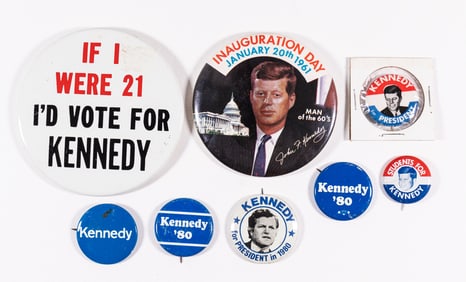 8 KENNEDYS BUTTONS