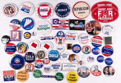 MODERN PRESIDENTIAL CAMPAIGN BUTTONS (56)