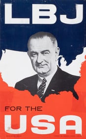 LBJ FOR THE USA ELECTION POSTER