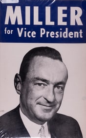 WILLIAM E. MILLER CAMPAIGN POSTER
